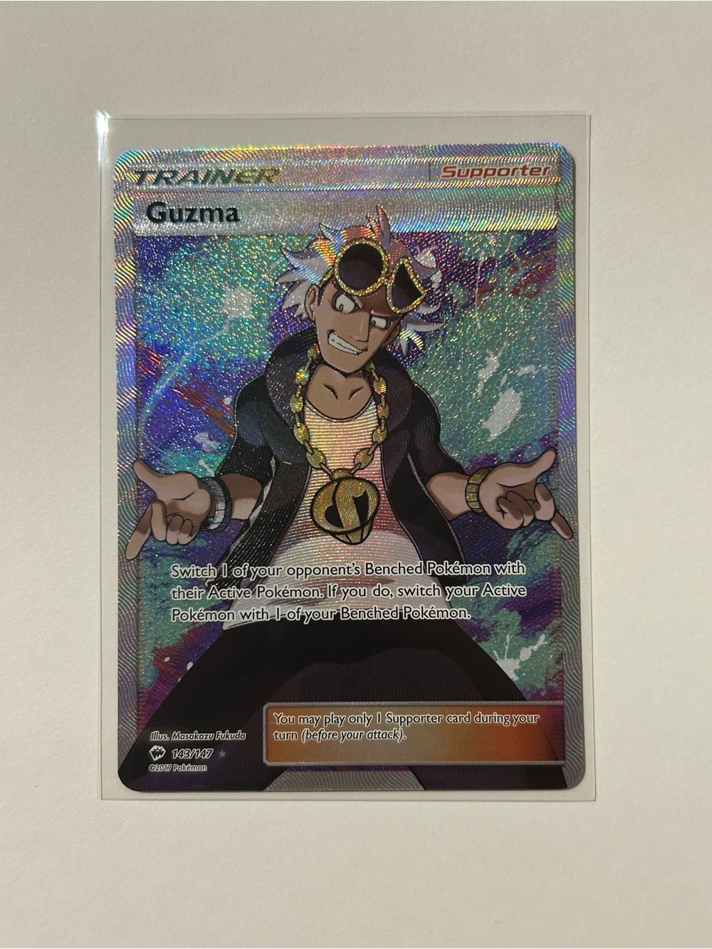 Guzma full art trainer card